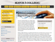 Tablet Screenshot of matchacollege.com